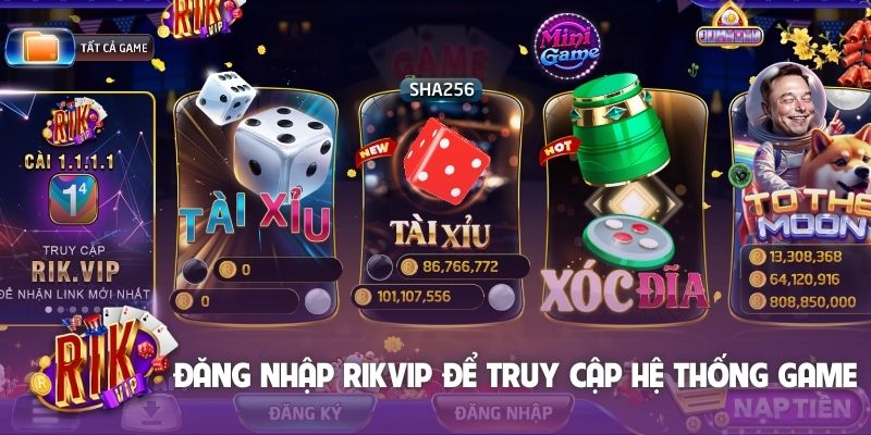 Đăng nhập Rikvip để truy cập hệ thống game