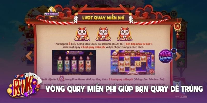 Vòng quay miễn phí giúp bạn quay dễ trúng hơn